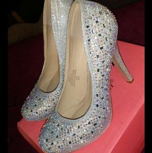 Silver Holo heels